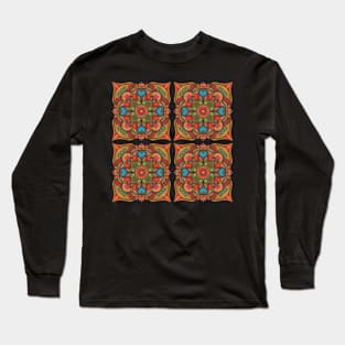 Pattern in folkloristic style Long Sleeve T-Shirt